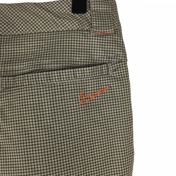 NIKE Golf Pants Sport Capri Crop Dri-Fit Cargo Pocket Cuffed Dots Stretch Size 4 - Picture 9 of 13